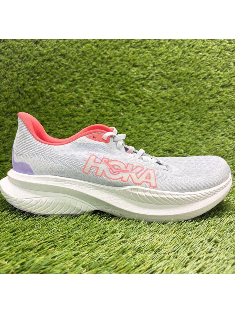 Hoka One One Mach 6 Womens Size 11 Purple Gray Athletic Running Shoes Sneakers